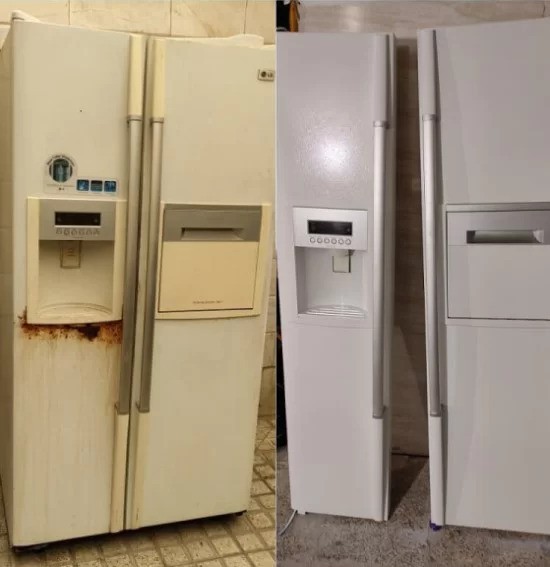 تغییر رنگ یخچال ساید بای ساید