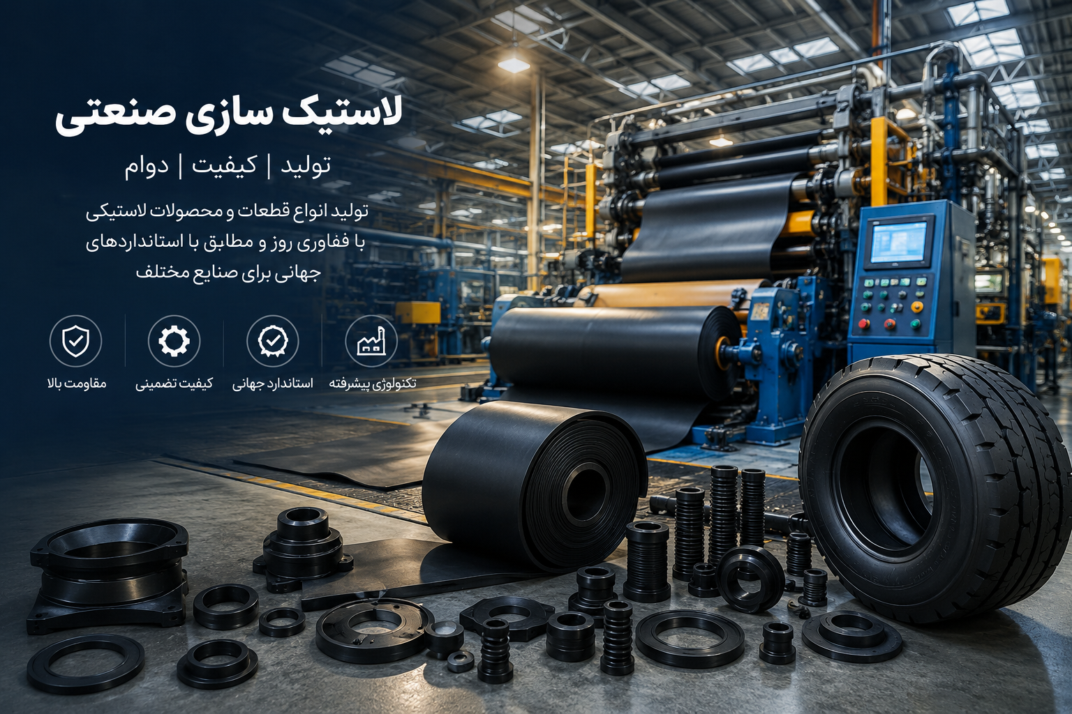 آشنایی با لاستیک سازی صنعتی