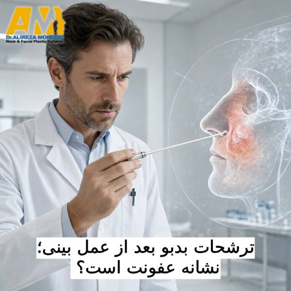 ترشحات بدبو بعد از عمل بینی؛ نشانه عفونت است؟
